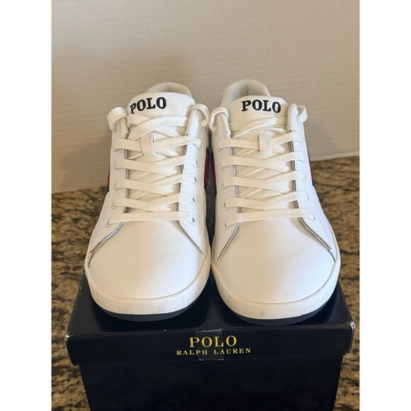 Polo Ralph Lauren Quilton Bear  Junior White/Navy/Red Size 7 US - Picture 6 of 9